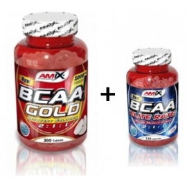 BCAA Gold 300tbl. + BCAA Elite 120cps. ZADARMO