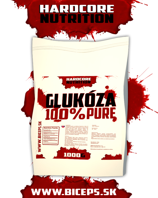 Hardcore Nutrition Glukóza 1000g.
